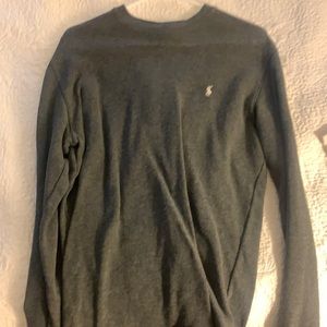 Gray polo sweater